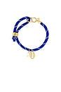 view 2 of 3 Adjustable Paracord Charm Bracelet in Navy