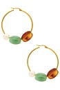 view 2 of 3 Drift Hoop Earrings in Waterproof & Multi