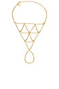 view 2 of 3 Boho Bay Hand Chain in Waterproof & Gold