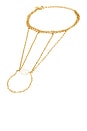 view 1 of 3 Palm Grove Hand Chain in Gold