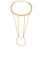 view 2 of 3 Palm Grove Hand Chain in Gold