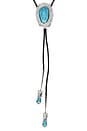 view 2 of 2 Dolly Bolo Tie Necklace in Turquoise & Silver