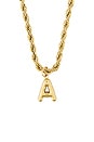 view 2 of 3 Bubble Initial Rope Necklace in Gold
