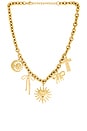 view 1 of 3 Roxie Charm Necklace in Gold