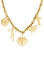 view 2 of 3 Roxie Charm Necklace in Gold