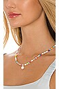 view 3 of 3 Beaded Pearl Drop Necklace in Multi