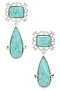 view 1 of 2 Viva Earrings in Silver & Turquoise