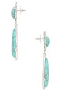view 2 of 2 Viva Earrings in Silver & Turquoise