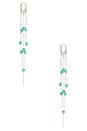 view 1 of 3 Copacabana Earrings in Silver & Turquoise