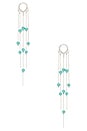 view 2 of 3 Copacabana Earrings in Silver & Turquoise