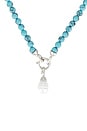 view 3 of 3 COLLIER AVEC PERLES BOUNTY in Turquoise