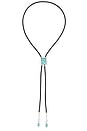 view 1 of 3 Whimsky Bolo Necklace in Silver & Turquoise