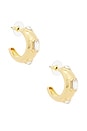 view 1 of 3 CRÉOLES GARDENIA HOOPS in Gold