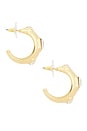 view 2 of 3 CRÉOLES GARDENIA HOOPS in Gold