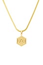view 2 of 3 Initial Pendant Necklace in Gold