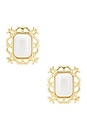 view 1 of 2 CLOUS D'OREILLES VIVA in Gold & Pearl