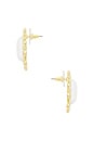 view 2 of 2 CLOUS D'OREILLES VIVA in Gold & Pearl
