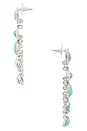 view 2 of 2 Dusk Earrings in Turquoise & Silver
