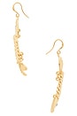 view 2 of 2 Fishbone Earrings in Gold