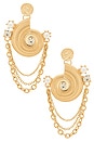 view 1 of 2 Scallop Earrings in Gold
