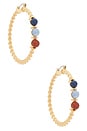 view 1 of 3 PENDIENTES DE ARO NAUTICAL in Gold