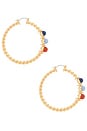view 2 of 3 PENDIENTES DE ARO NAUTICAL in Gold