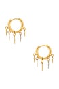view 2 of 3 PENDIENTES DE ARO COIN in Waterproof & Gold