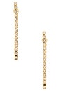 view 3 of 3 PENDIENTES LARGOS TENNIS in Waterproof & Gold