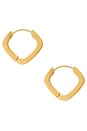view 2 of 3 BOUCLES D'OREILLES HUGGIES PAVE in Waterproof & Gold