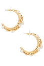 view 2 of 3 PENDIENTES DE ARO SEABREEZE in Gold