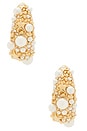 view 3 of 3 PENDIENTES DE ARO SEABREEZE in Gold