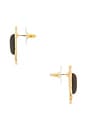 view 2 of 2 Coastal Gem Earrings in Gold & Brown