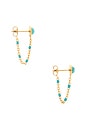 view 2 of 3 Turquoise Drop Earring in Waterproof & Turquoise