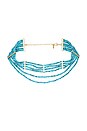 view 1 of 3 Drift Necklace in Turquoise & Gold