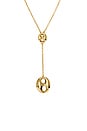 view 2 of 3 Link Drop Necklace in Waterproof & Gold