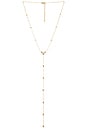 view 1 of 3 COLLAR LARIAT STONE in Waterproof & Gold