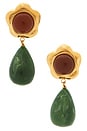 view 1 of 2 PENDIENTES LARGOS BEACHCOMBER in Waterproof & Gold