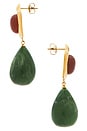 view 2 of 2 PENDIENTES LARGOS BEACHCOMBER in Waterproof & Gold