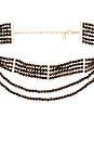 view 2 of 3 Drift Necklace in Tigers Eye & Gold