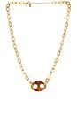 view 1 of 3 Acrylic Link Necklace in Brown