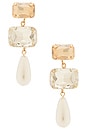 view 1 of 2 PENDIENTES LARGOS ALEXIS in Amber