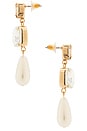 view 2 of 2 PENDIENTES LARGOS ALEXIS in Amber