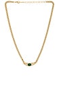 view 1 of 3 COLLAR EMERALD in Waterproof & Gold