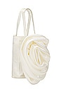 view 4 of 5 Rosette Satin Bag in Ivory