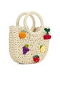 view 4 of 5 x REVOLVE Fruit Straw Bag in Beige