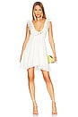 view 1 of 3 Farrah Mini Dress in Ferra Stripe in White