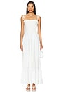 view 1 of 3 ROBE MAXI AVEC SMOCKS EDDIE in White