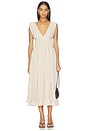 view 1 of 3 Ava Midi Dress in Beige Canvas