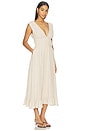 view 2 of 3 Ava Midi Dress in Beige Canvas