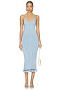 view 1 of 3 Nora Knit Midi Dress in Cloud Blue Knit